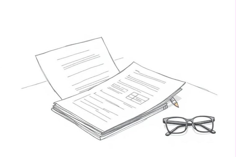 Compliance documents and verification certificates on a desk